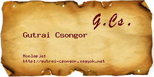 Gutrai Csongor névjegykártya