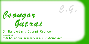 csongor gutrai business card